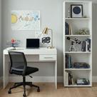 Kit Sala de Estudos Cooler com Escrivaninha e Estante 1 Gaveta MDP 15mm 91cm Branco Dkadidecor Kit Sala de Estudos Cooler com Escrivaninha e Estante 1 Gaveta MDP 15mm 91cm Branco Dkadidecor