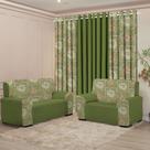 Kit Sala Floratta Cortina 3 Metros Kit Capa Sofá 3 E 2 Lugares Coladinha Decoração Sofá Kit Sala Floratta Cortina 3 Metros Kit Capa Sofá 3 E 2 Lugares Coladinha Decoração Sofá
