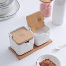 Kit Saleiro e Açucareiro Porcelana Bambu 5Pçs Kit Saleiro e Açucareiro Porcelana Bambu 5Pçs