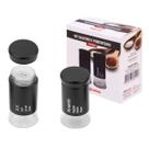 Kit Saleiro E Pimenteiro Preto 2 Peças Condimentos Temperos