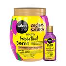 Kit Salon Line Cachos Dos Sonhos Multy Irresistível Uva 1kg + Óleo Capilar 50ml