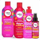 Kit Salon Line Definição Cachos Ostentação: Shampoo e Creme Multifuncional + Creme Pentear 300ml e Óleo Booster