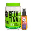 Kit Salon Line Gelatina Super Definição 1Kg + Óleo Capilar Super Óleos 42ml Kit Salon Line Gelatina Super Definição 1Kg + Óleo Capilar Super Óleos 42ml