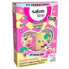 Kit Salon Line Kids Vanilla Vibes! ToDeCacho: Shampoo Cabelo e Corpo e Creme Multifuncional 300ml
