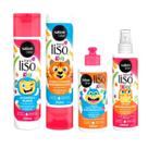 Kit Salon Line Meu Liso Kids Sh+Cond+Cr.Pentear+Spray