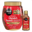 Kit Salon Line Multy Maravilhas: 1 Creme Multifuncional e 1 Óleo Chocolate
