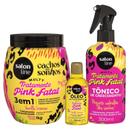 Kit Salon Line Multy Tratamento Pink Fatal: Creme 1kg + Tônico 300ml e Óleo 50ml