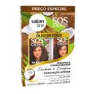 Kit Salon Line S.O.S Cachos Óleo de Coco Shampoo 300ml+Condicionador 200ml