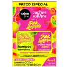 Kit Salon Line Shampoo + Creme Multy 3 em 1 Cachos dos Sonhos Multy Pink Lemonade 300ml Cada