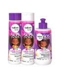 Kit Salon Line SOS Cachos Kids Super Óleos Sh+Cond 300ml + Creme Pentear 300ml