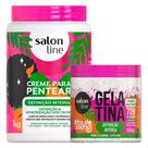 Kit Salon Line todecacho Definição Intensa Creme para Pentear 1kg + Gelatina 550g