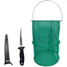 Kit Sambura Covo Nylon Camarão Tampa N.2 Faca Fileteira