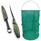 Kit Sambura Covo Nylon Camarão Tampa N.2 Faca Fileteira