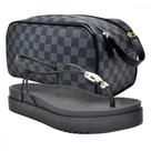 Kit Sandália Feminina com Solado Anatômico e Bolsa Necessaire Espaçosa Conforto e Estilo Kit Sandália Feminina com Solado Anatômico e Bolsa Necessaire Espaçosa Conforto e Estilo
