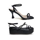 Kit Sandália Feminina Salto alto e Plataforma Anabele Moda