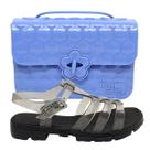 Kit Sandalia Menina Aranha Leve Macia E Confortavel E Bolsa Infantil Azul Moderna Estilosa Cluth Kit Sandalia Menina Aranha Leve Macia E Confortavel E Bolsa Infantil Azul Moderna Estilosa Cluth