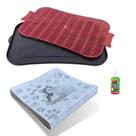 KIT Sanitário Canino Vermelho com Educador e Jornal Higiênico Grande KIT Sanitário Canino Vermelho com Educador e Jornal Higiênico Grande