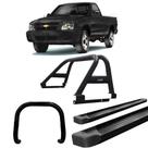 Kit Santo Antonio Quebra Mato Estribo Plataforma S10 94/2011 Preto