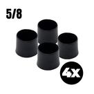 Kit sapatas de Borracha 5/8 para 1 cadeira Forsan Preto 4pç Kit sapatas de Borracha 5/8 para 1 cadeira Forsan Preto 4pç