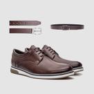 Kit Sapato Marrom Executivo Elegancia Com Cinto Praticidade Sofisticação E Estilo Sofisticação E Estilo Zapattero