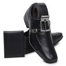 Kit Sapato Social + Cinto + Carteira West Boots- Calçado Preto Elegante Kit Sapato Social + Cinto + Carteira West Boots- Calçado Preto Elegante