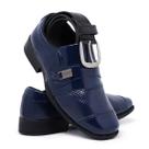 Kit Sapato Social Infantil + Cinto de Menino Verniz Pajem - Schiareli 444