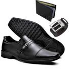 Kit Sapato Social Masculino + Carteira + Cinto Clássico