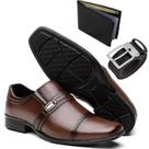 Kit Sapato Social Masculino + Carteira + Cinto Sofisticado