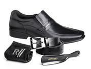 Kit sapato social masculino rafarillo 45030 em couro 4 peças
