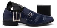 Kit Sapato Social Masculino Verniz Moderno Casamento Kit Sapato Social Masculino Verniz Moderno Casamento