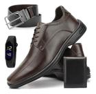 Kit Sapato Social Premium Confortavel Relogio Carteira Cinto Kit Sapato Social Premium Confortavel Relogio Carteira Cinto