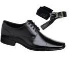 Kit Sapato Social Rafarillo Executivo Com Cadarço 4 em 1 34063-100 Preto