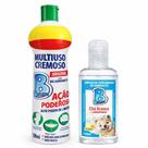 Kit Saponáceo 500ml e Limpador Concentrado Chá Branco 120ml Perfume de Hotel