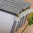 Kit Saquinho Maternidade Chevron Preto 6 Peças