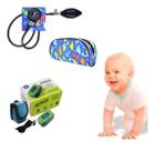 Kit Saúde Infantil C/ Aparelho De Pressão + Oxímetro G-tech