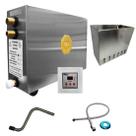 Kit Sauna Vapor 9kw 220 Bif. + Tubo Em Aço + Cesto de Ervas Impercap