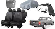 Kit Saveiro 82-97 com Capa de Couro + Capa de Cobrir e Limpador