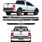 Kit Saveiro Trooper 2012 2013 Faixa Traseira e Lateral Preto
