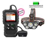 Kit Scanner Automotivo Cr3001 Obd2 Português + Lanterna Cabeça Led Kit Scanner Automotivo Cr3001 Obd2 Português + Lanterna Cabeça Led