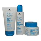 Kit Schwarzkopf BC Clean Performance Moisture Kick - Máscara 200ml + Curl Bounce 150ml + Hydration 150ml