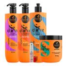 Kit Se Curve Shampoo + Cond + Modelador De Cachos + Máscara Hidronutrição 500ml Haskell + Presente Lourre 15ml