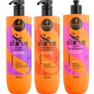 Kit Se Curve Shampoo + Condicionador + Goma Texturizadora 500ml Haskell