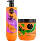 Kit Se Curve Shampoo + Finalizador Curva E Cola 500ml Haskell Kit Se Curve Shampoo + Finalizador Curva E Cola 500ml Haskell