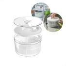 Kit Seca Salada Organizador Clear Fresh De Geladeira Centrífuga Secador OU Kit Seca Salada Organizador Clear Fresh De Geladeira Centrífuga Secador OU