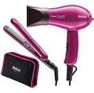 Kit Secador Chapinha Philco Travel Mini Bivolt Rosa + Bolsa Kit Secador Chapinha Philco Travel Mini Bivolt Rosa + Bolsa