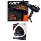 Kit - secador de cabelo profissional taiff new smart 1700w 127v + difusor de ar universal gama Kit - secador de cabelo profissional taiff new smart 1700w 127v + difusor de ar universal gama