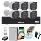 Kit Segurança 6 Câmeras Fullcolor 1080p Dvr Intelbras HD500g