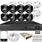 Kit Segurança 8 Câmeras Full Color Intelbras DVR 8ch Alta Performance Com Hd 1Tb Instalado