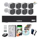 Kit Segurança Cftv 8 Câmeras Fullcolor 1080p Dvr Intelbras
