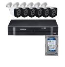 Kit Segurança Dvr Intelbras 8 Ch c/hd e 6 Câmeras Full hd 2mp 1080p